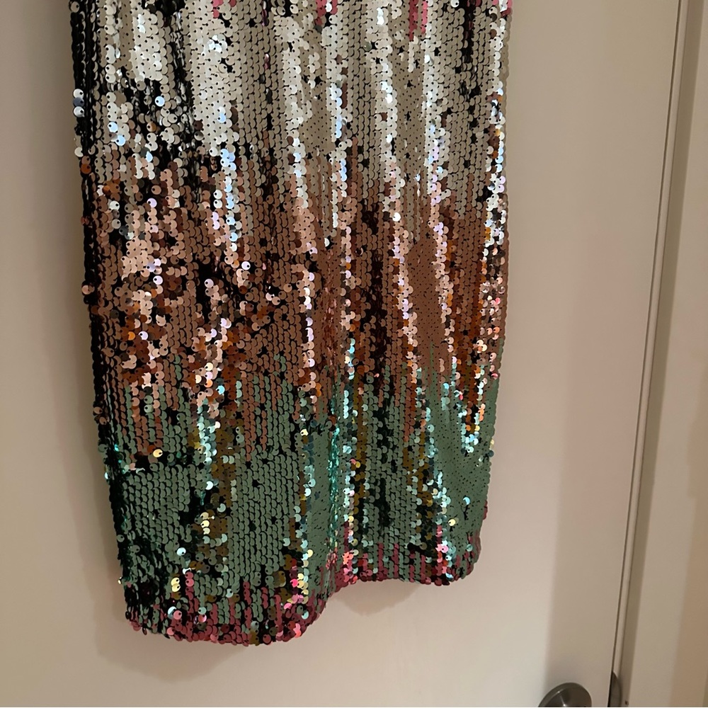 Express Gradient Sequin Cami Dress - image 4